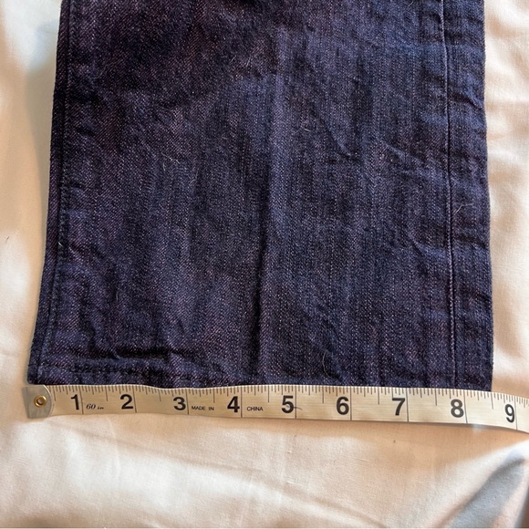 Levi’s 501 Purple Dark Wash Straight Denim 100% Cotton Jeans 33 x 28 - Picture 10 of 13